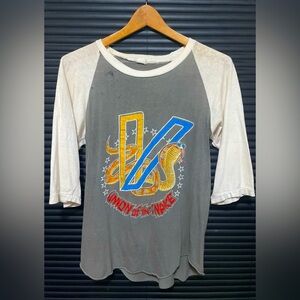 Rare Vintage 1984 Duran Duran Bootleg Concert Tour Jersey T- shirt Tee Small S